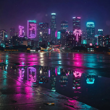 Create album sample: Neon Nights