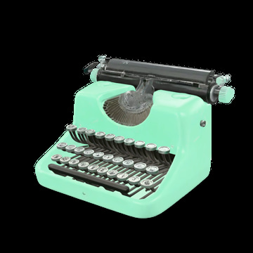 Rodin 2.5 sample: A vintage mechanical typewriter