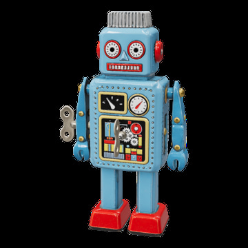 Tripo H3.1 — From Views sample: A retro wind-up tin toy robot