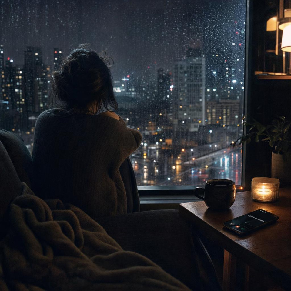 Rainy Letters, a late-night pop playlist in English