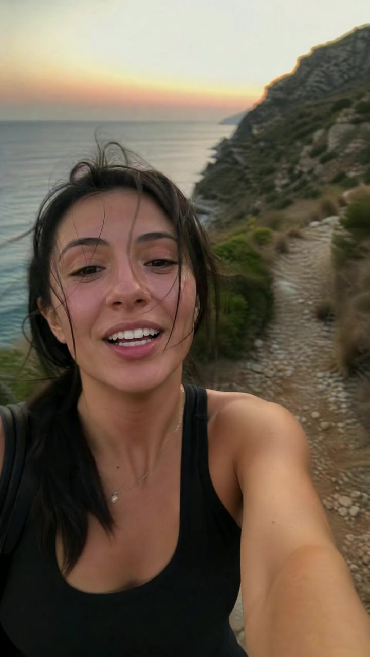 A sunset hike, filmed on the go