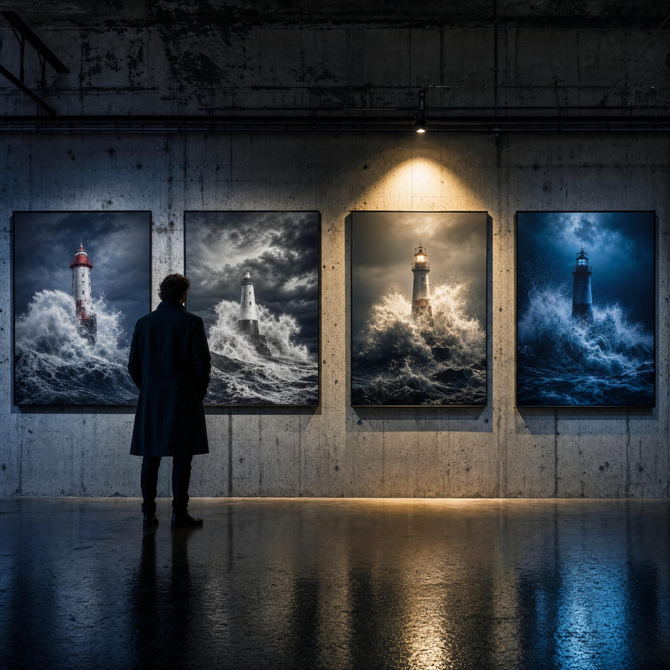 Four takes on one idea, side by side