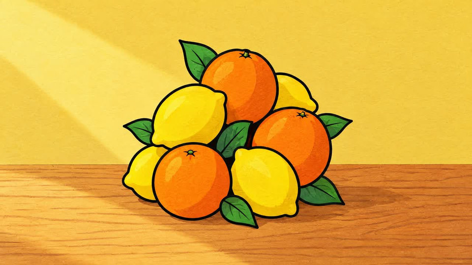 The opening film of Sunny Squeeze, a website built by the Cinematic website skill